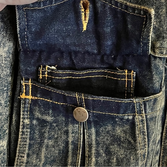 Y2K New Territories Barn Chore Jacket Lambs Leather Sherpa Denim Men’s Large - Picture 15 of 15